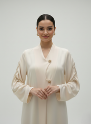 C RTW 1792 Beige Abaya