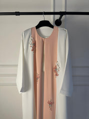 C RTW 1794 Pale Pink Beaded Abaya