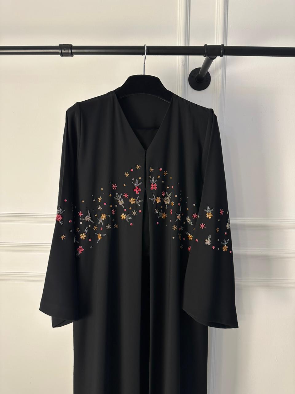 C RTW 1840 Black Beaded Abaya