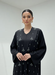 C RTW 1849 Black Beaded Abaya