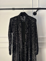 C RTW 1850 Black Velvet Abaya