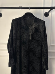 C RTW 1851 Black Velvet Abaya