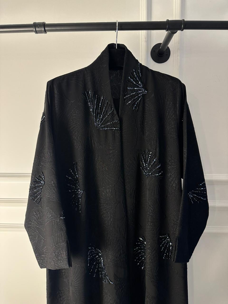 C RTW 1916 Black Beaded Abaya