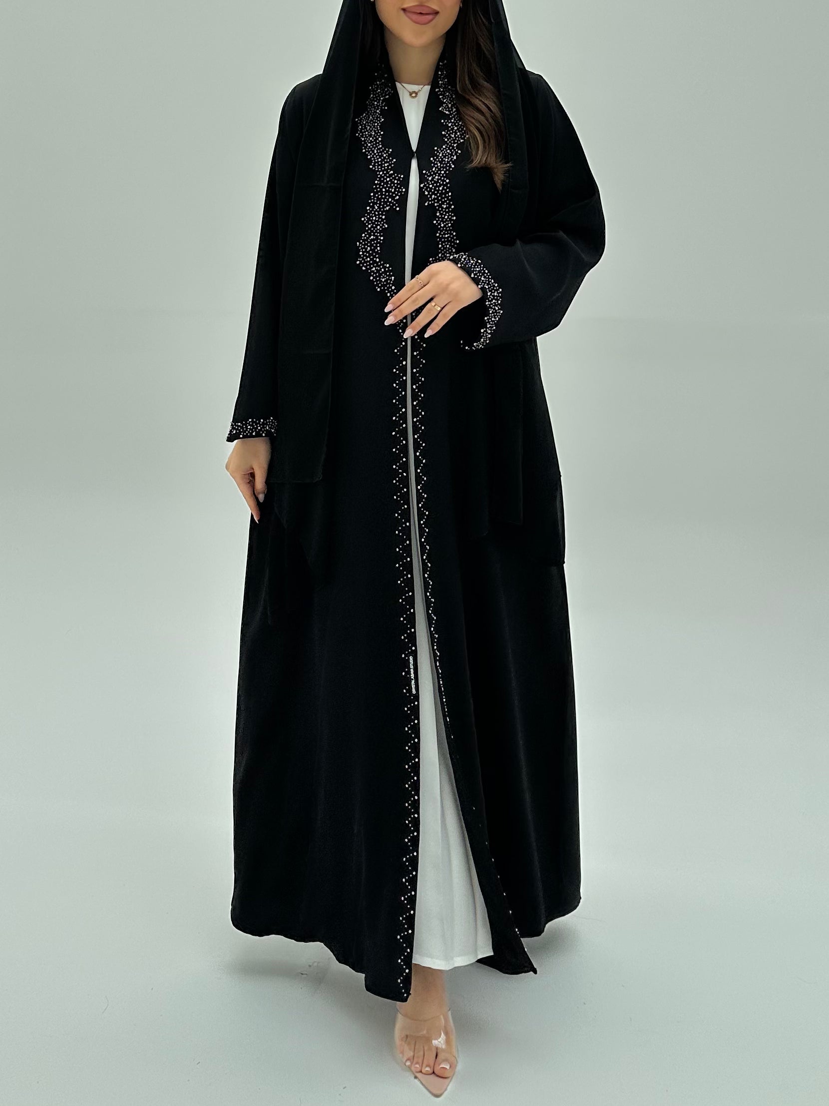 C RTW 1934 Black Beaded Abaya