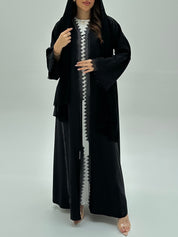 C RTW 1937 Black Crystal Lace Abaya