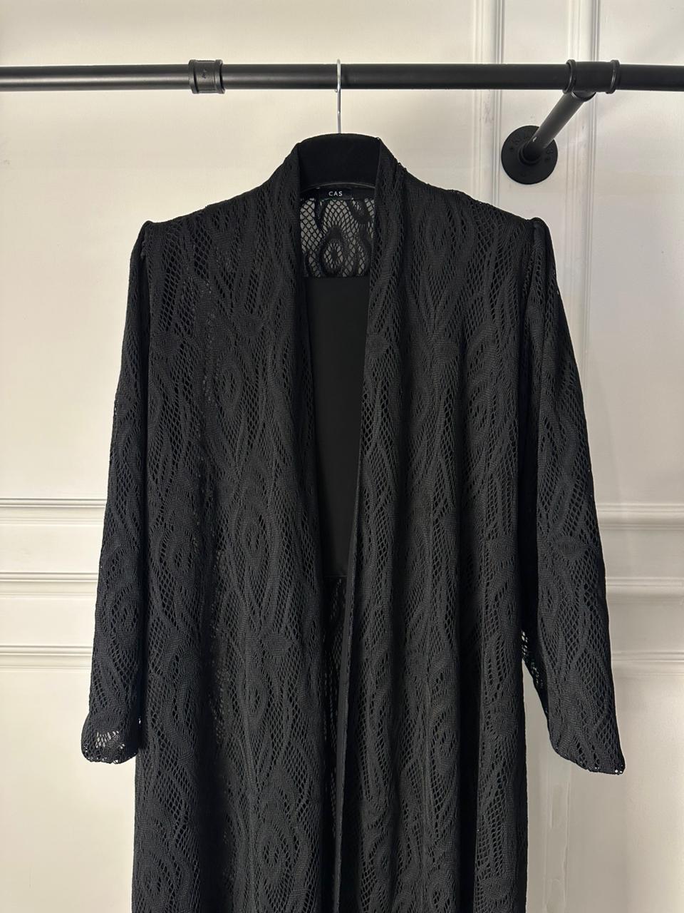 C RTW 1956 Black Dantel Abaya