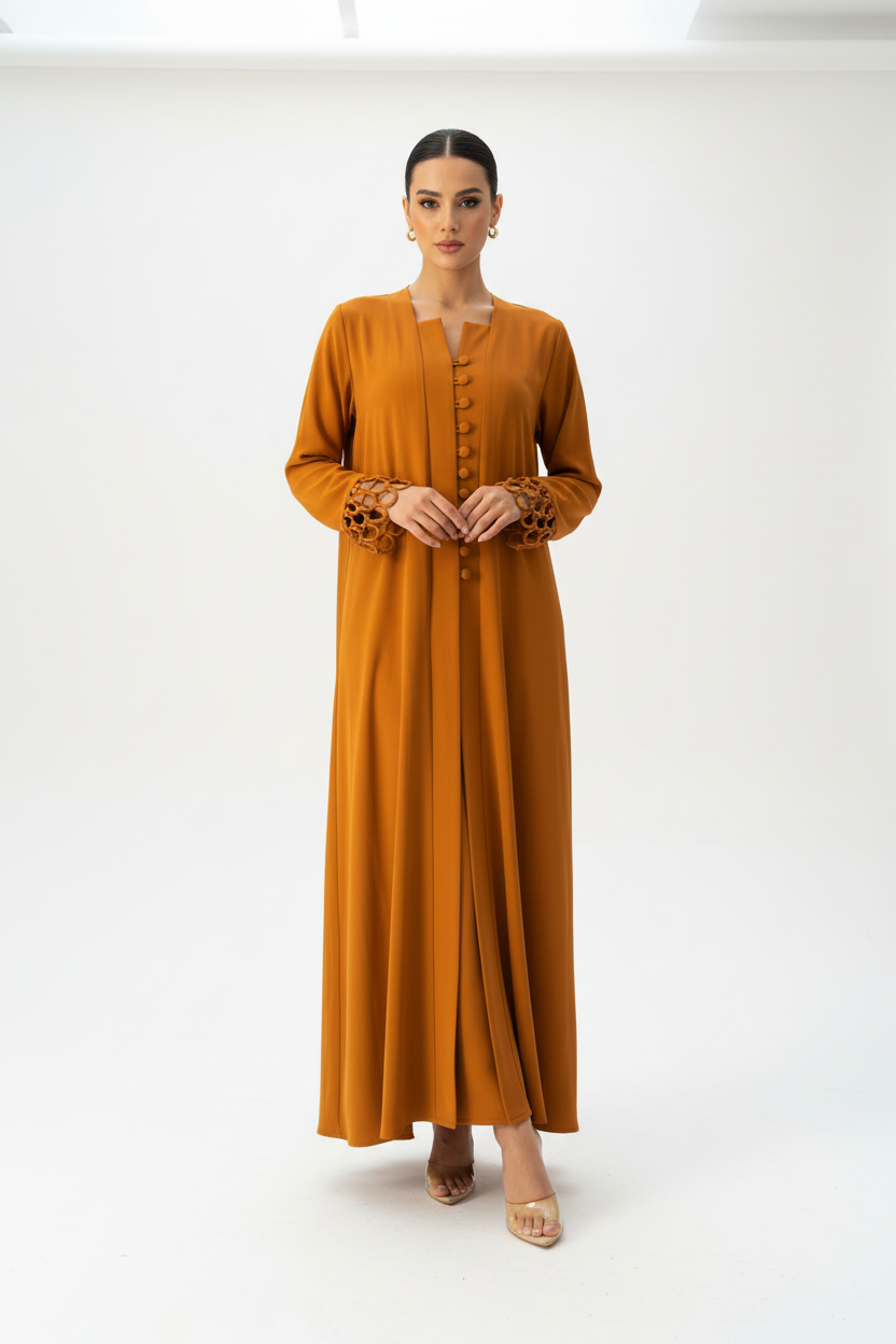 C RTW 1964 Pumpkin Orange Abaya