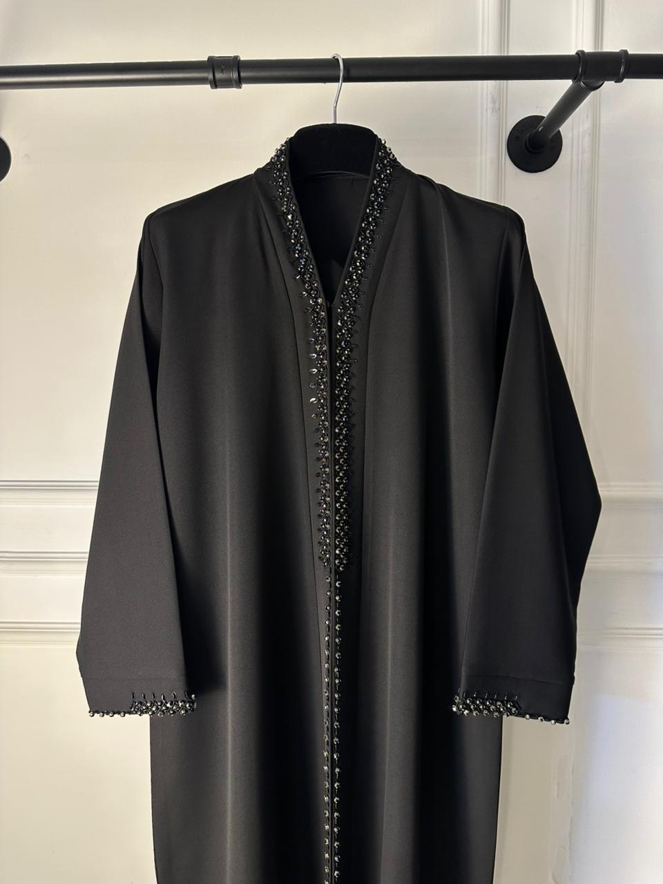 C RTW 1969 Black Beaded Abaya