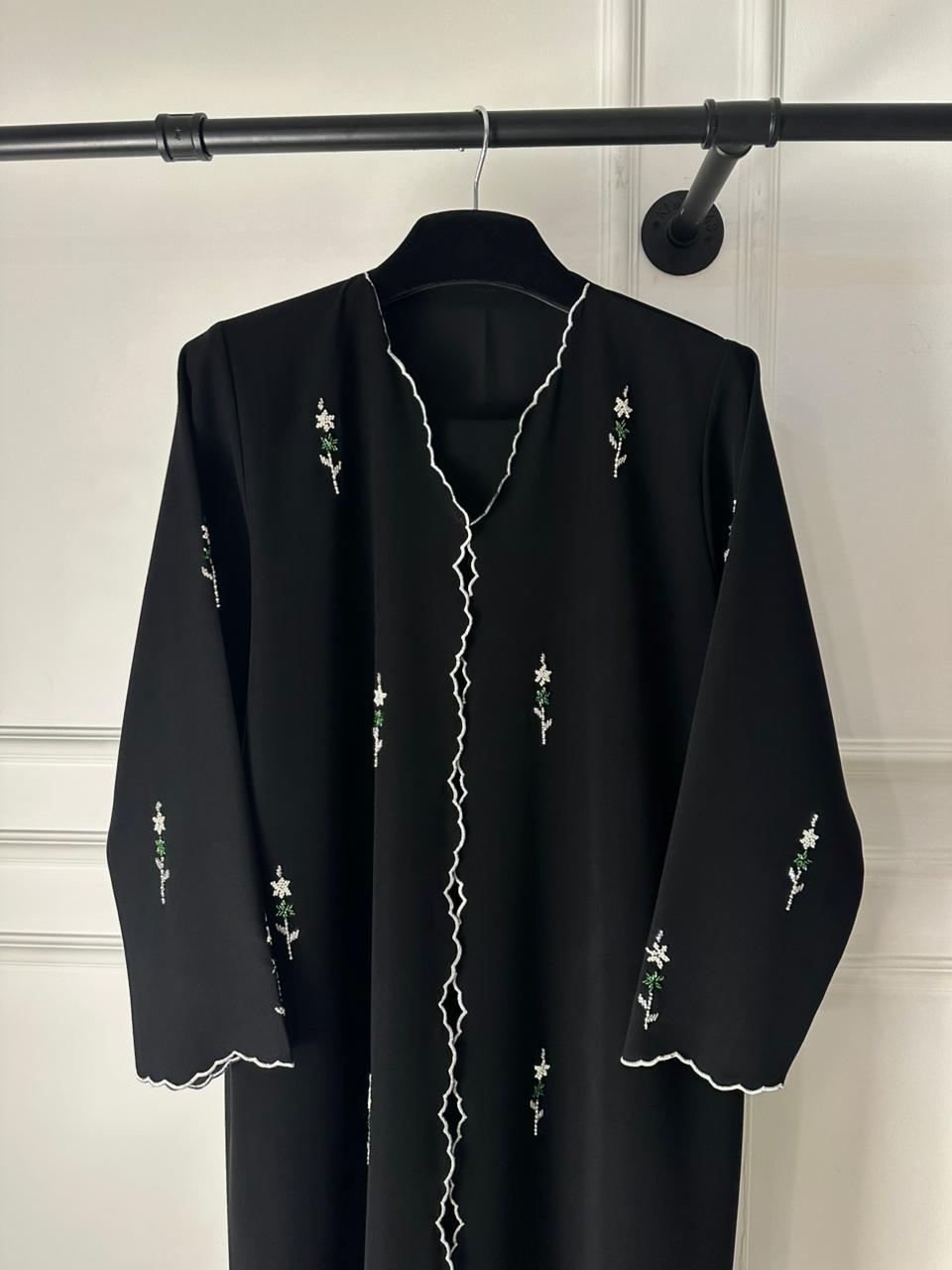 C RTW 2002 Black Beaded Abaya