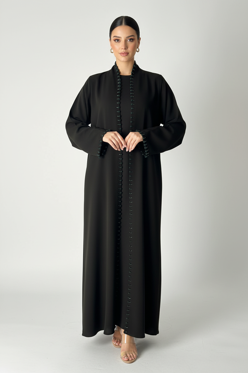 C RTW 2019-01 Dark Olive Abaya