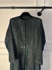 C RTW 2034-01 Emerald Green Abaya