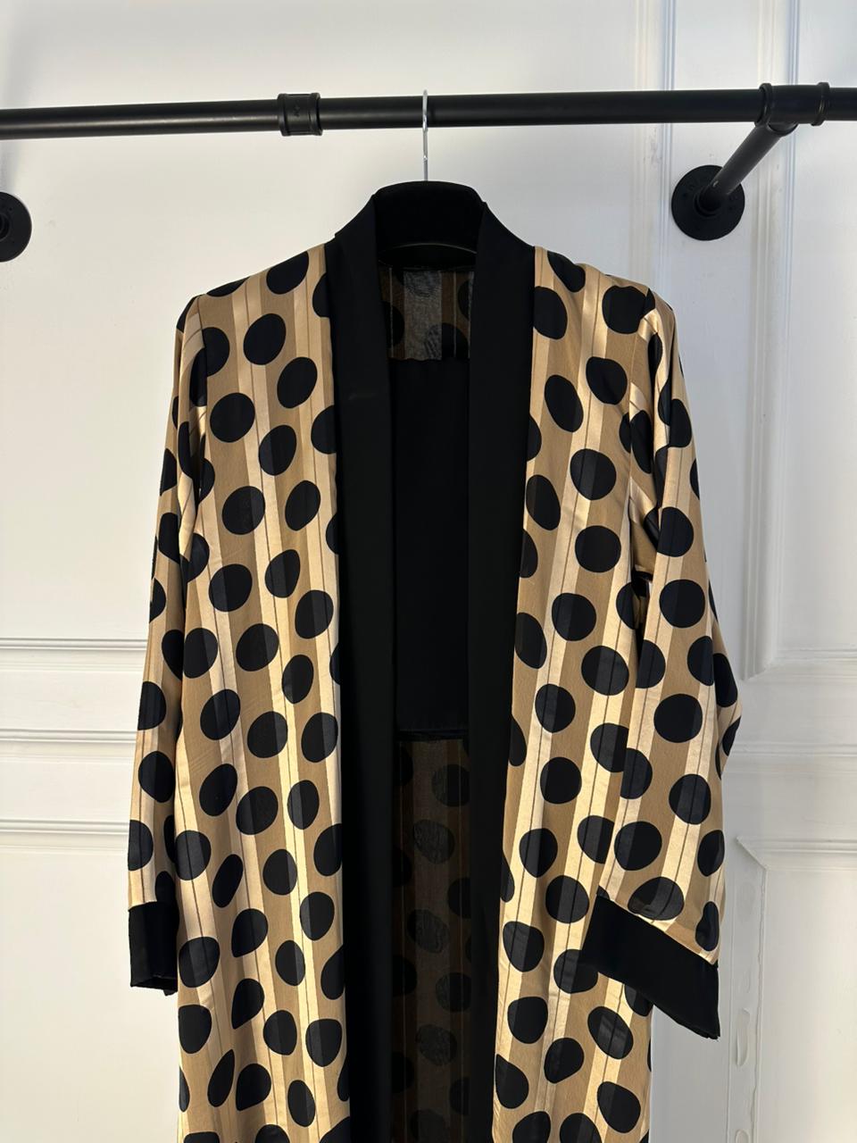 C RTW 2114 Bronze Polka Dot Abaya