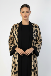 C RTW 2114 Bronze Polka Dot Abaya