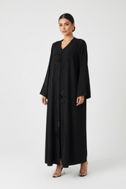 C RTW 2147 Black Beaded Abaya