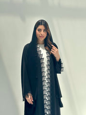 C RTW 2156 Black Lace Eid Abaya