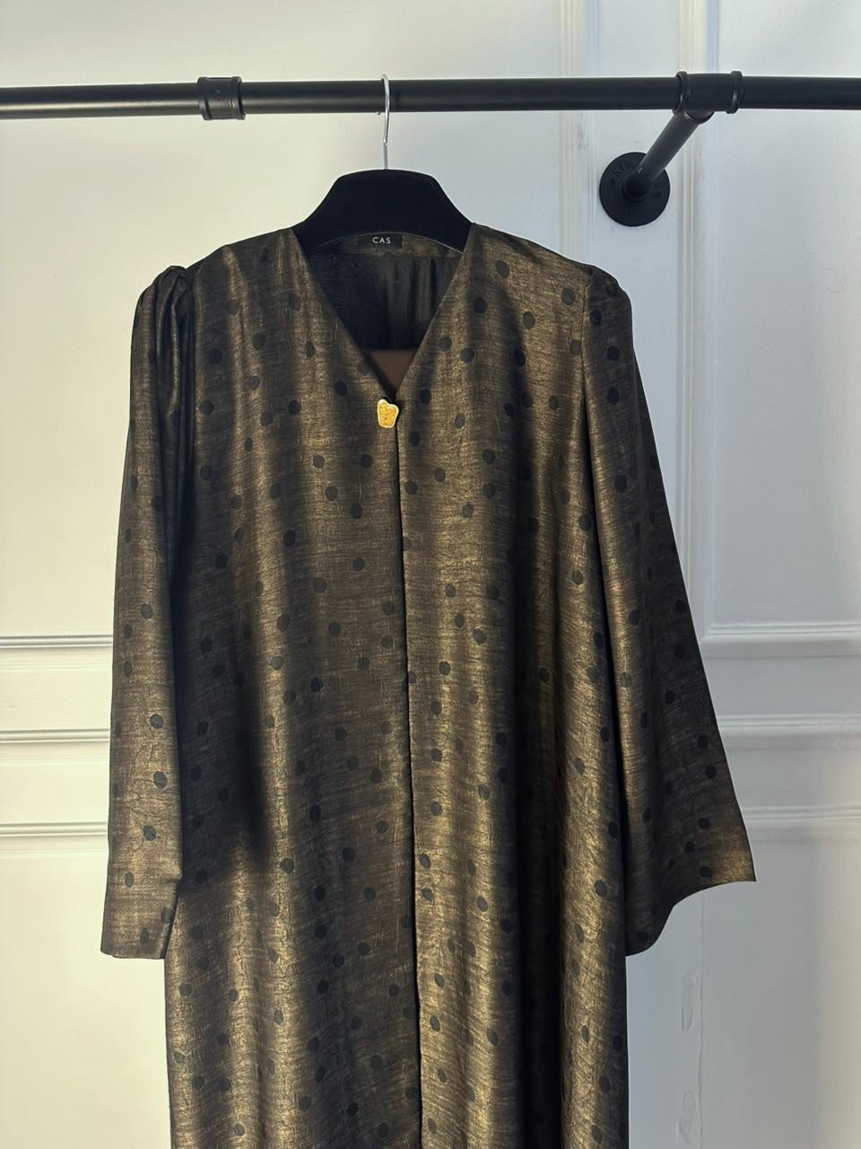 C RTW 2227-02 Bronze Polka Dot Abaya