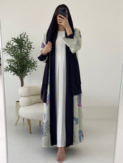 C RTW 2260 Purple Coral Reversible Abaya