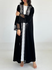 C RTW 2337 Black Lace Abaya