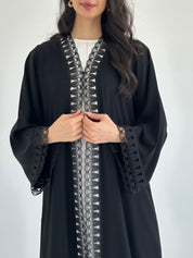 C RTW 2342 Black Lace Abaya