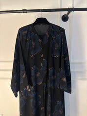 C RTW 2389-04 Black Blue Printed Abaya