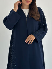 C RTW 2417 Night Blue Beaded Abaya