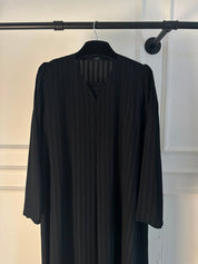 C RTW 2454 Black Striped Abaya