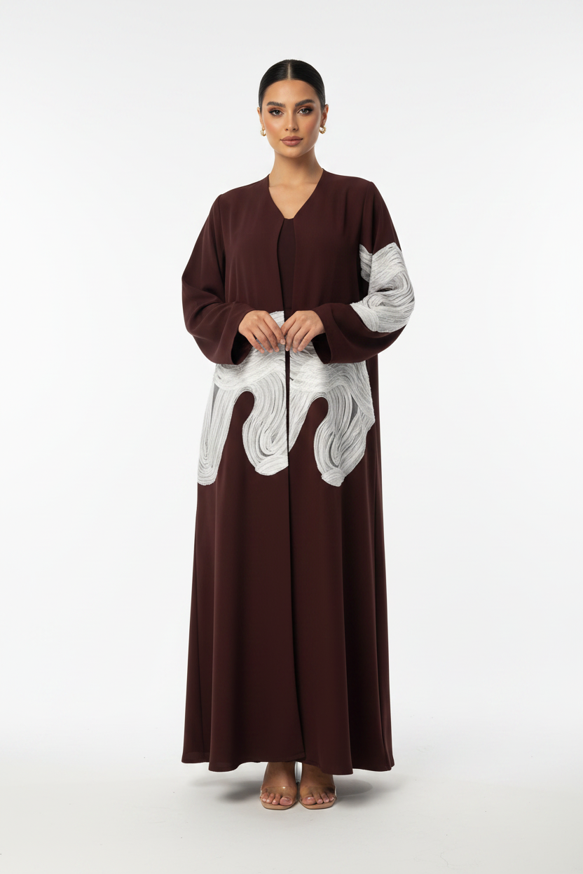 C RTW 2465 Maroon Abaya