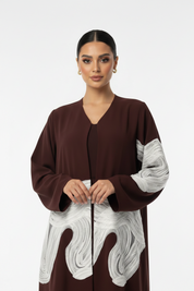 C RTW 2465 Maroon Abaya