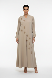 C RTW 2516 Sandstone Beaded Abaya