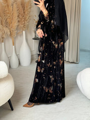 C RTW Black Butterfly Abaya