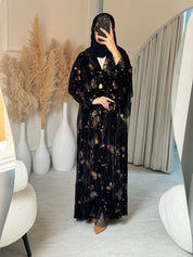 C RTW Black Butterfly Abaya