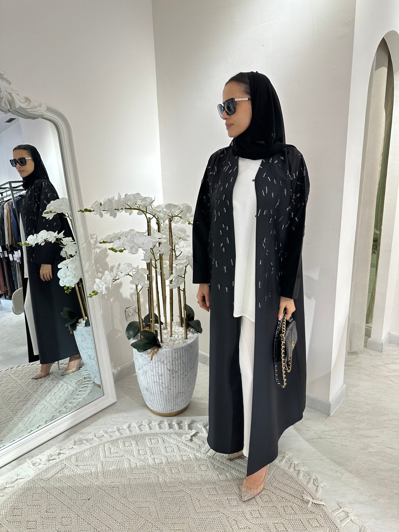 C RTW Black Summer Eid Abaya 08