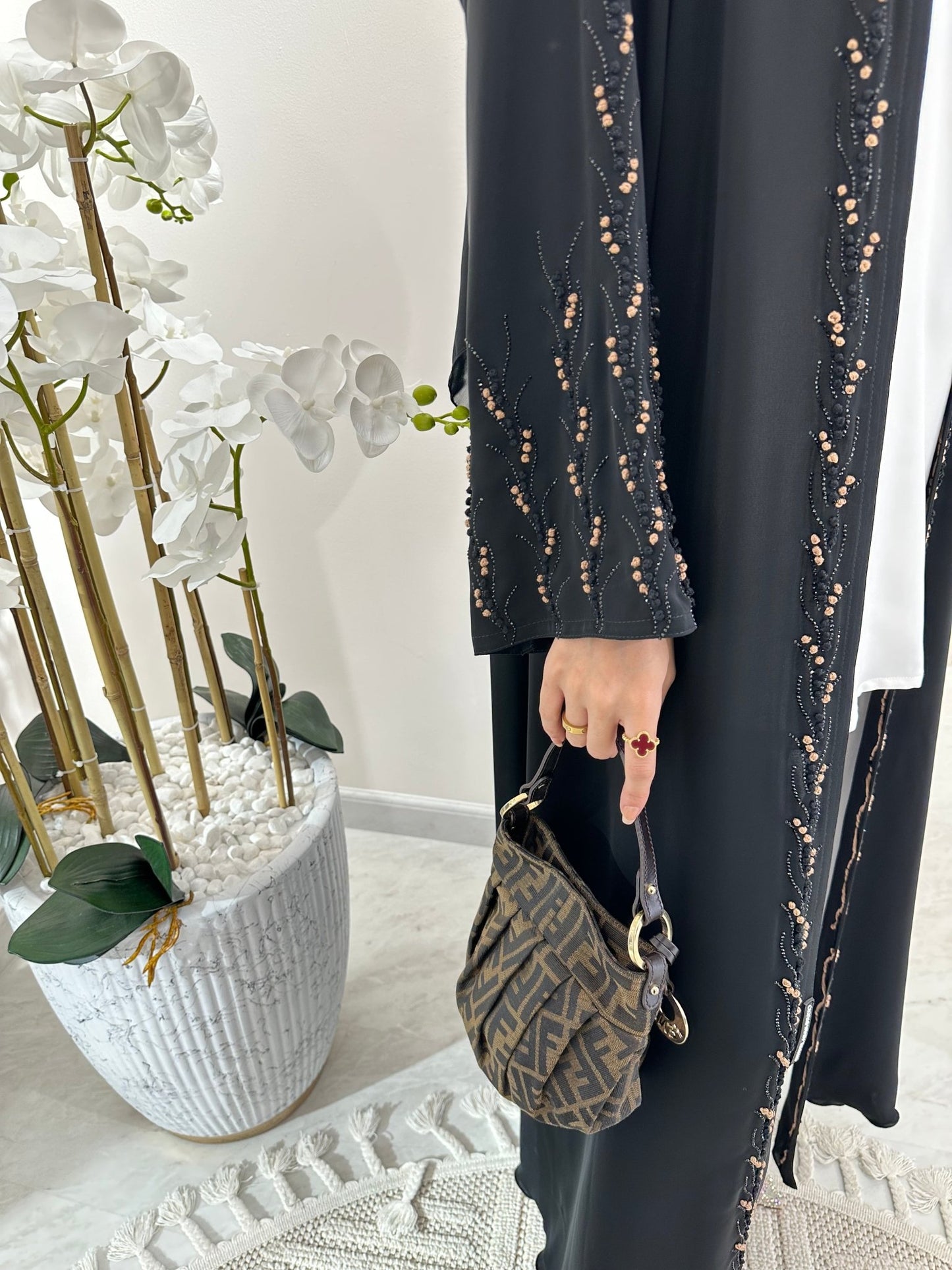 C RTW Black Summer Eid Abaya 09