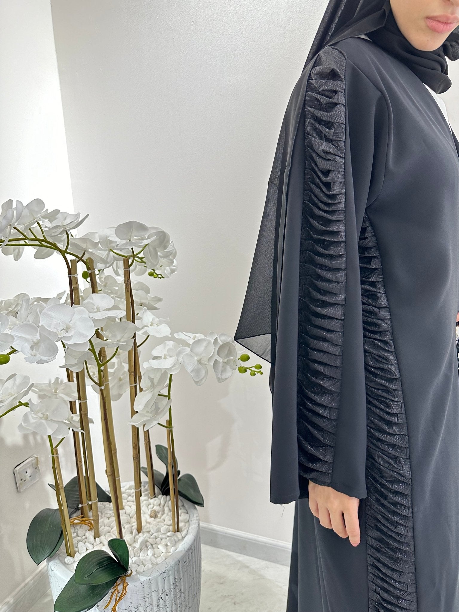 C RTW Black Summer Eid Abaya 13