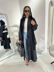 C RTW Black Summer Work Abaya 13