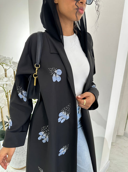 C RTW Black Summer Work Abaya 26