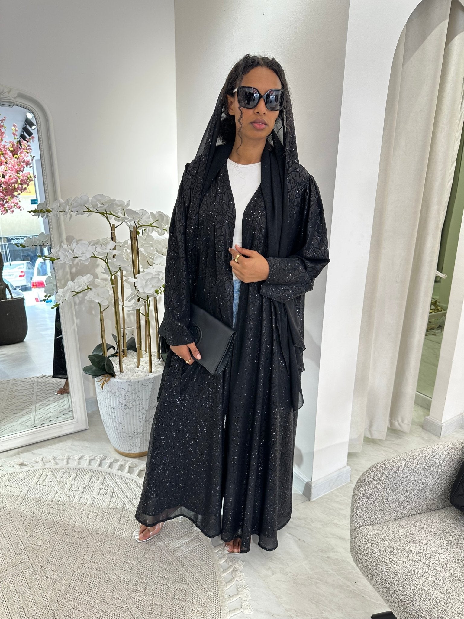 C RTW Black Summer Work Abaya 28