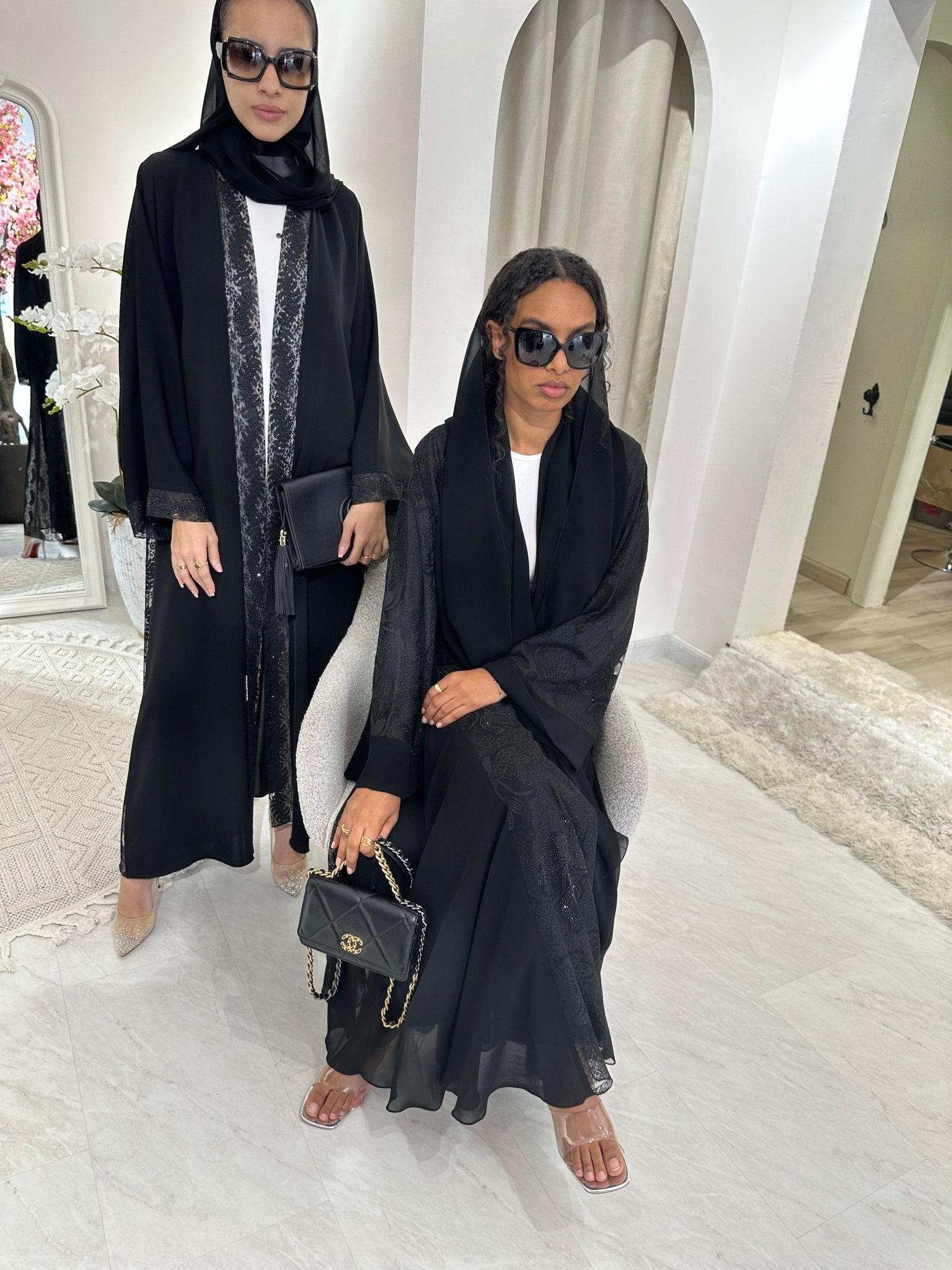 C RTW Black Summer Work Abaya 35