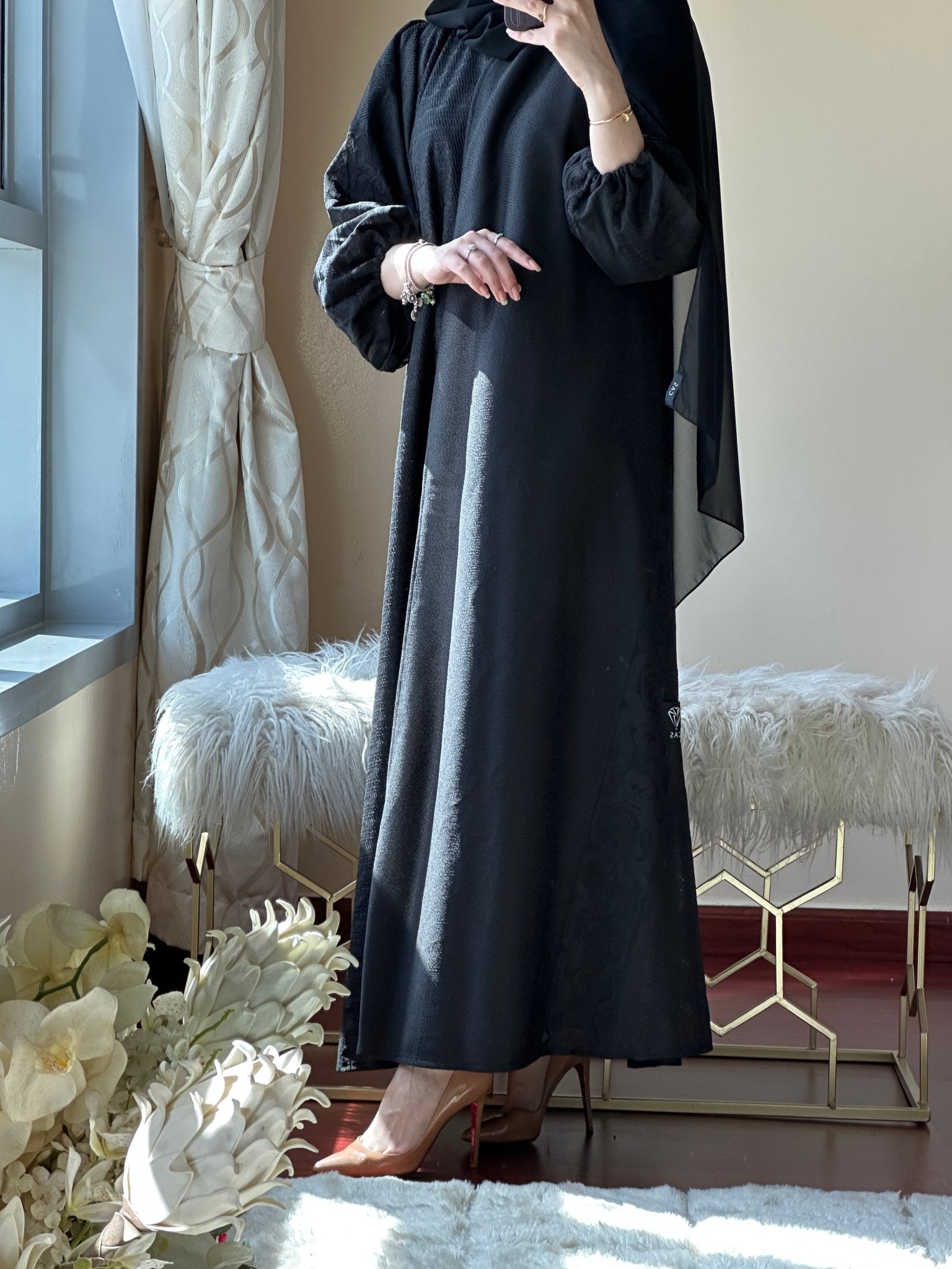 C - RTW - Black - Work - Abaya - 115