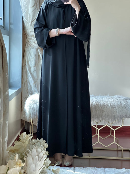 C - RTW - Black - Work - Abaya - Set - 107