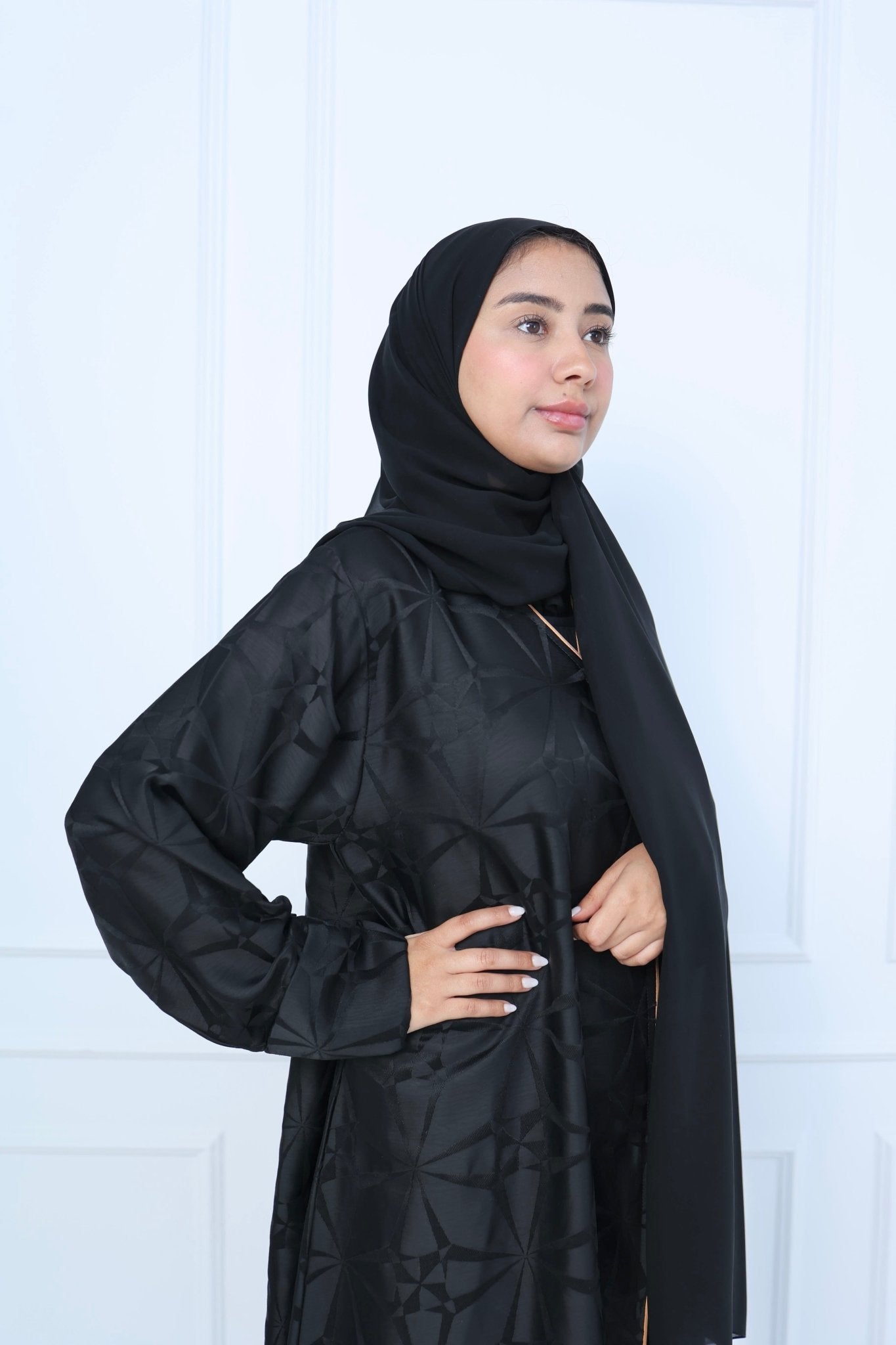 C - RTW - Black - Work - Abaya - Set - 30