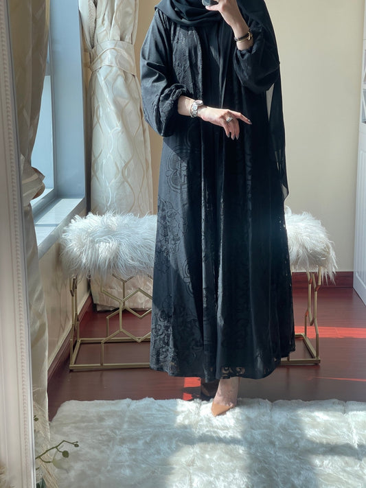 C - RTW - Black - Work - Abaya - Set - 35