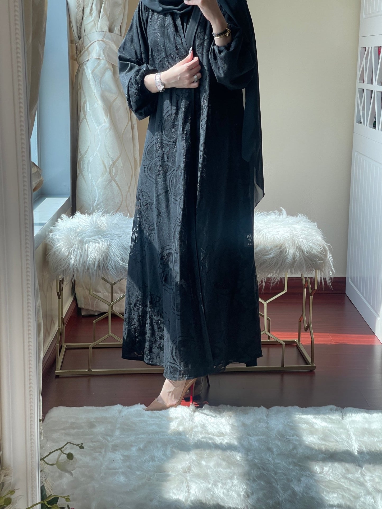 C - RTW - Black - Work - Abaya - Set - 35