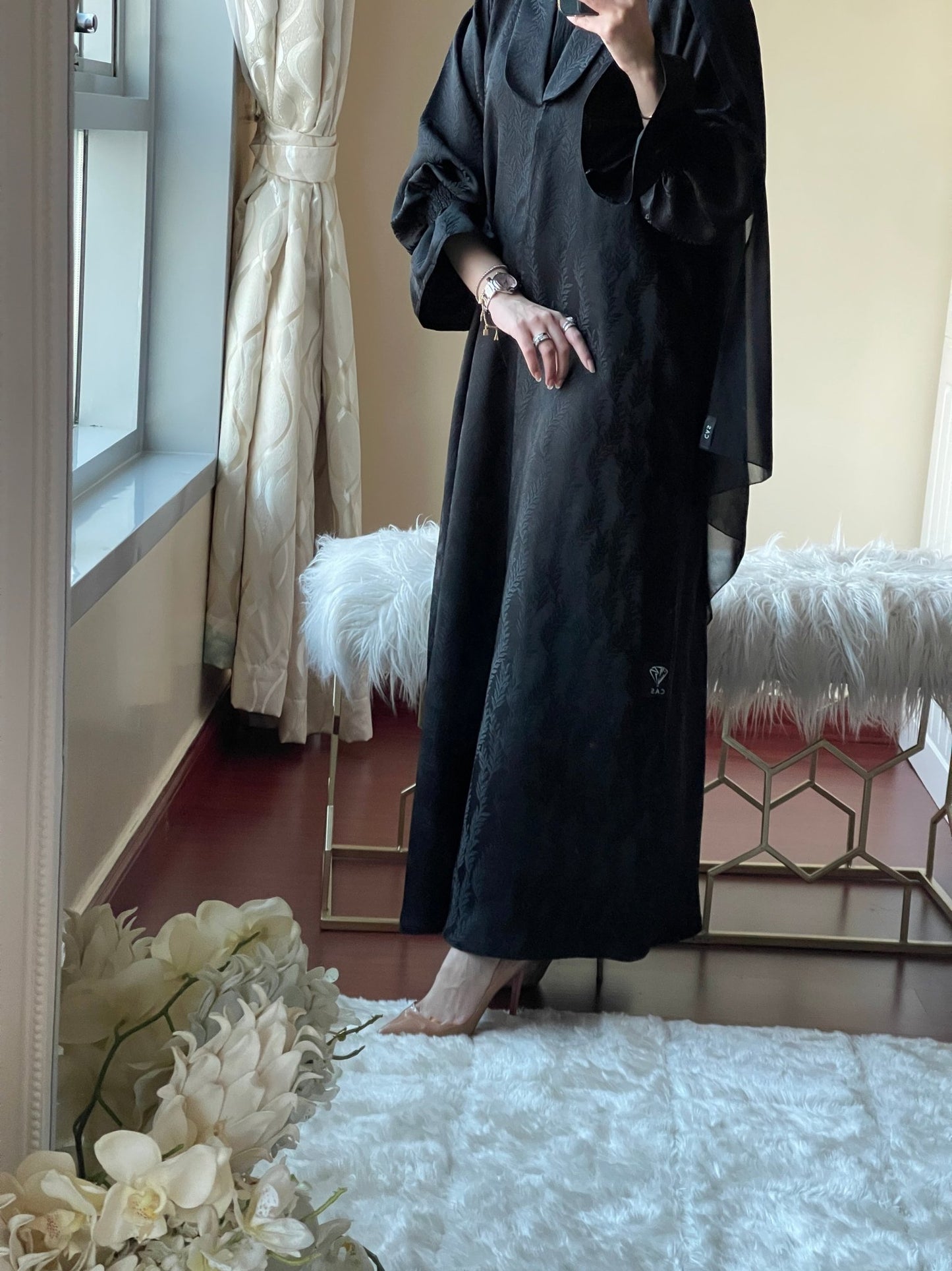 C - RTW - Black - Work - Abaya - Set - 53