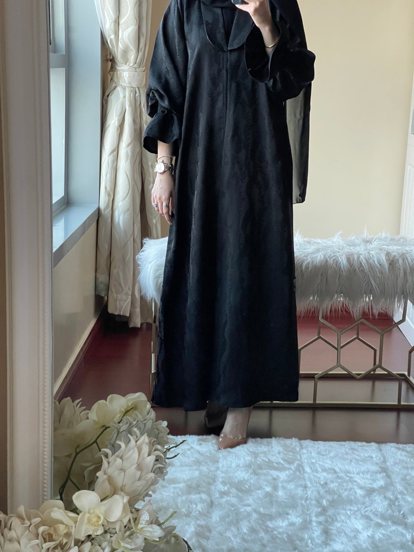 C - RTW - Black - Work - Abaya - Set - 53