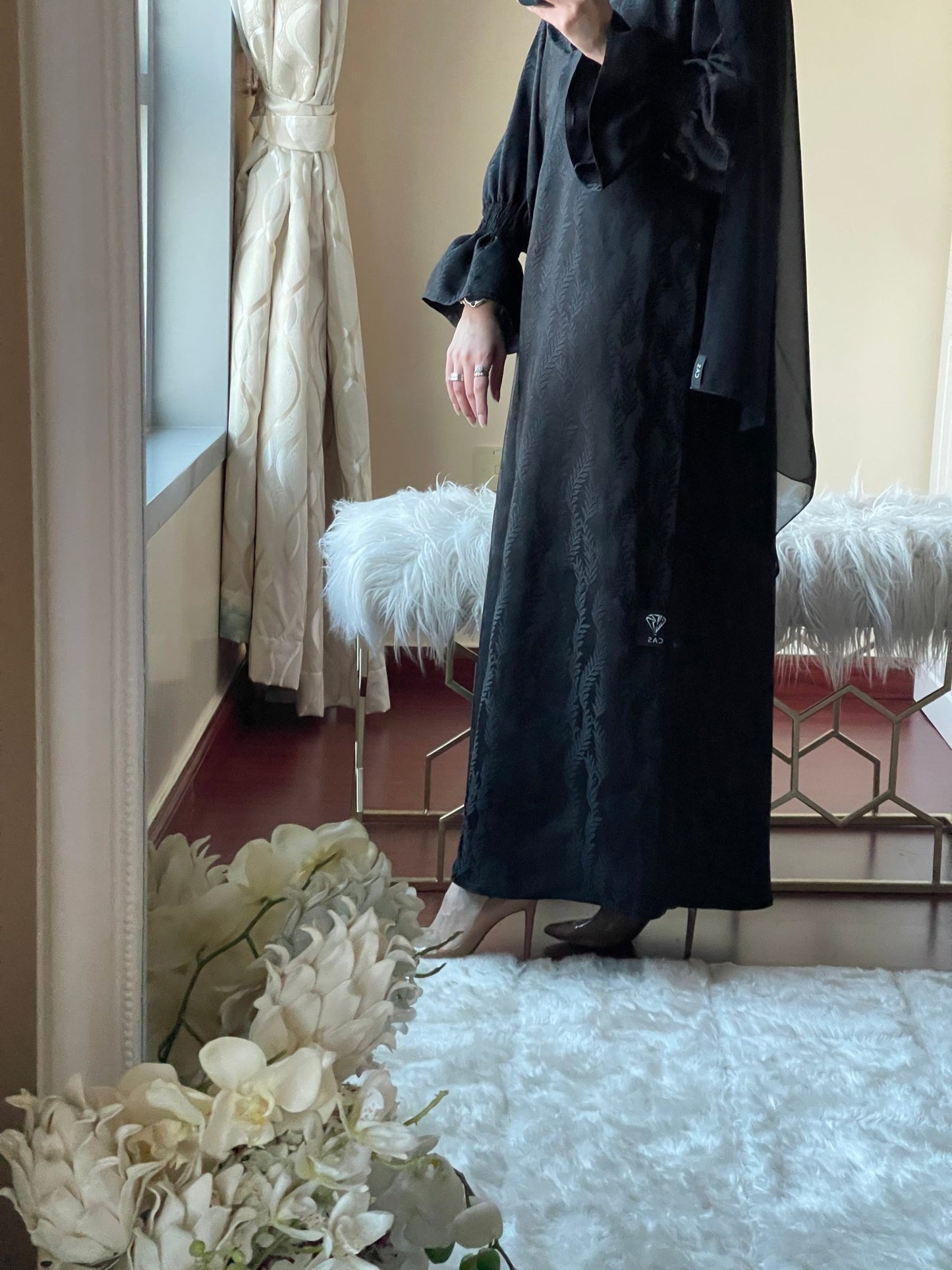 C - RTW - Black - Work - Abaya - Set - 53