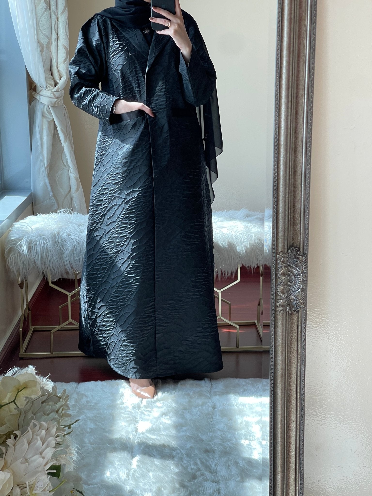 C - RTW - Black - Work - Coat - Abaya - Set - 18