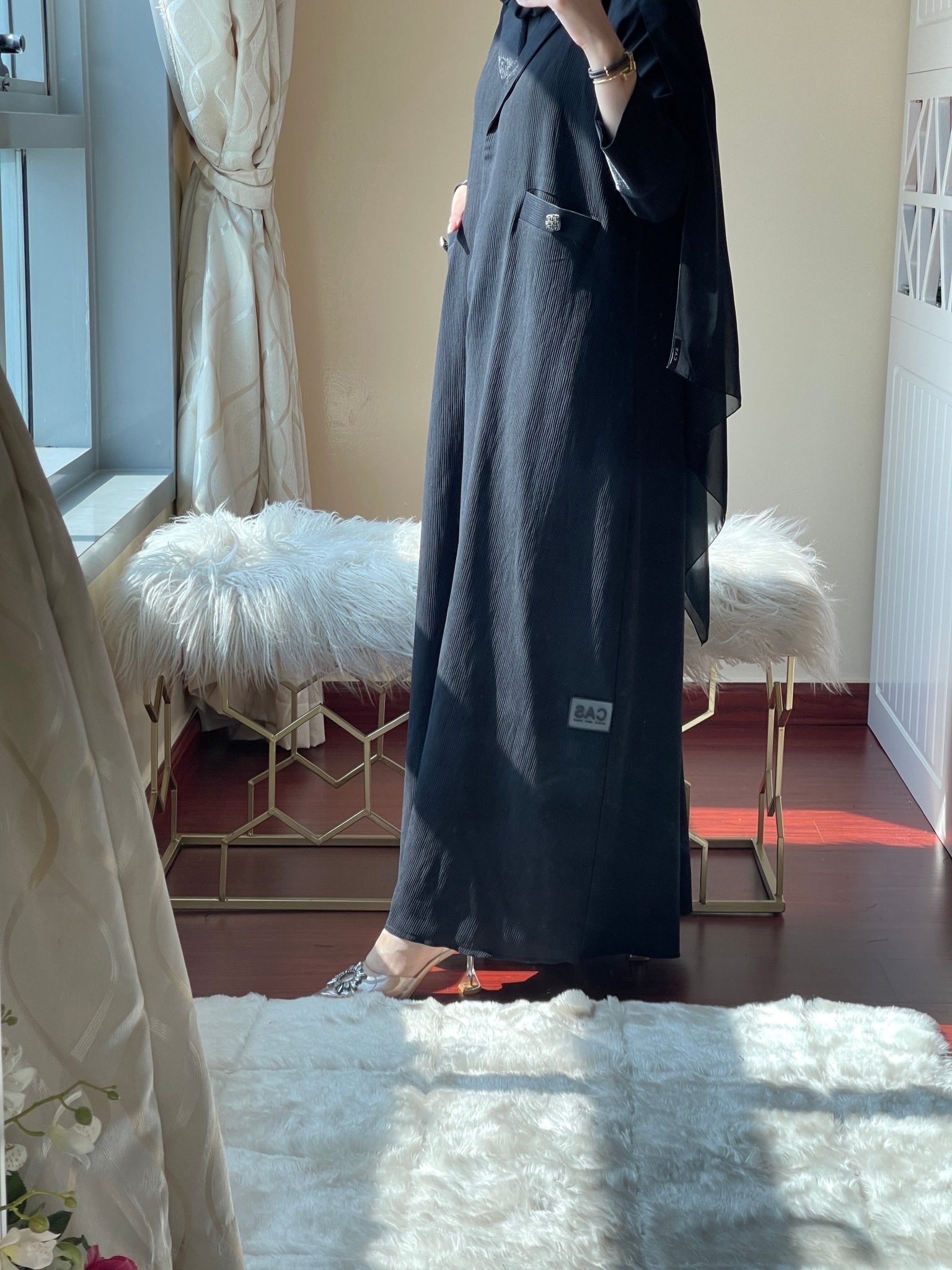 C - RTW - Black - Work - Coat - Abaya - Set - 39