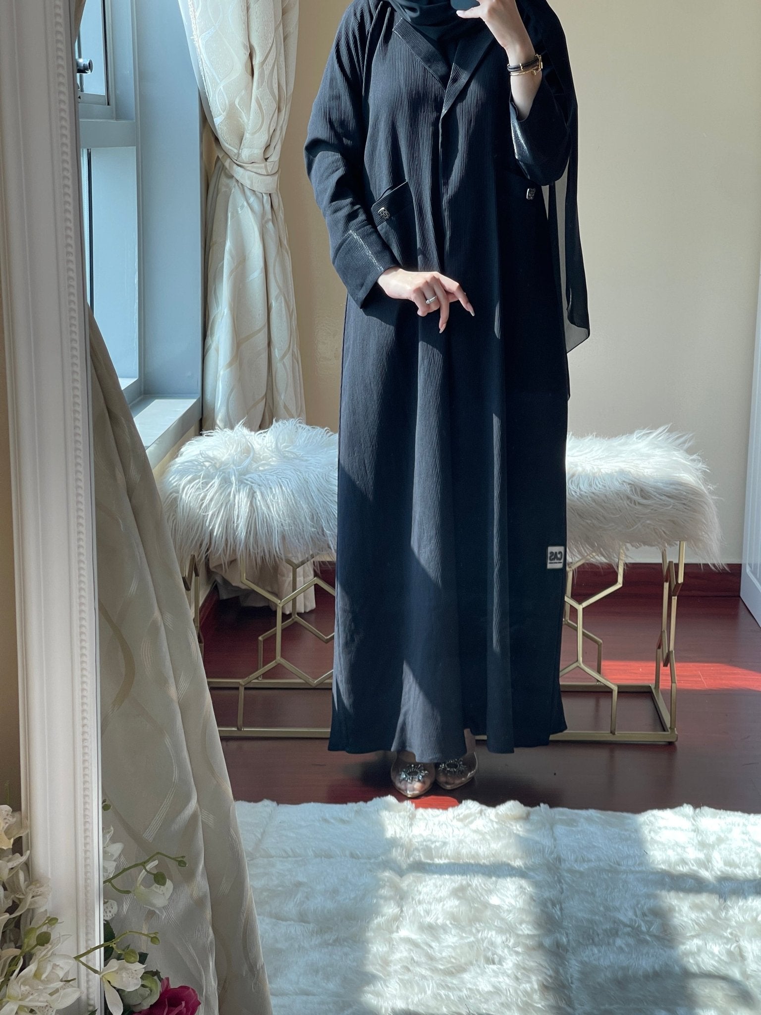 C - RTW - Black - Work - Coat - Abaya - Set - 39