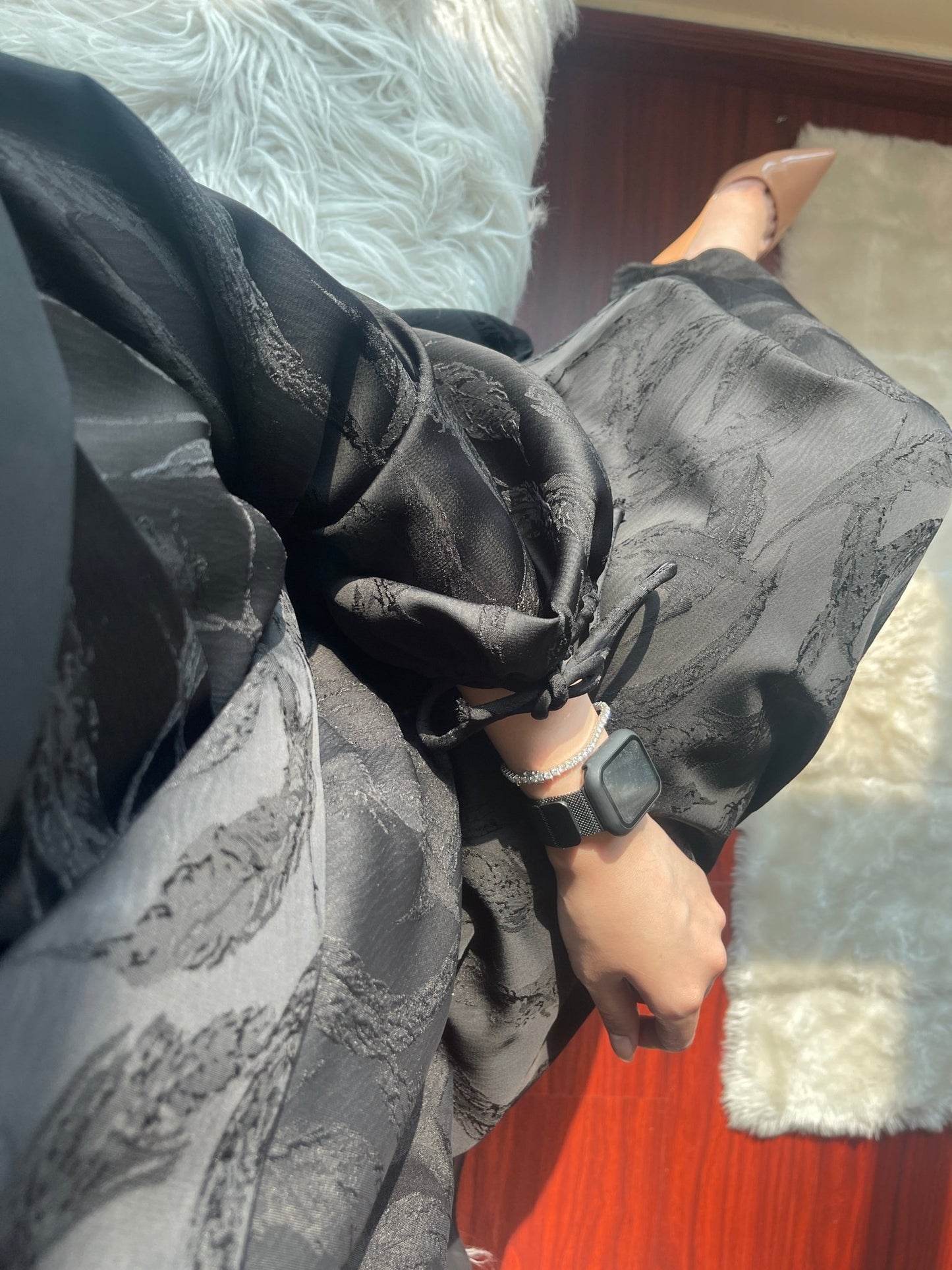 C - RTW - Black - Work - Coat - Abaya - Set - 45